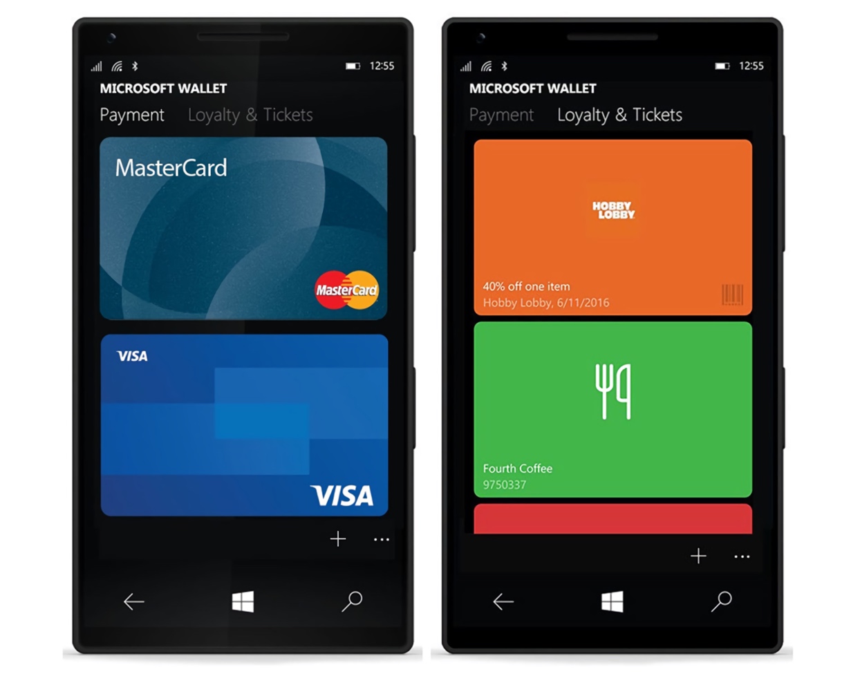 Microsoft Wallet App on Lumia Phones (2016)